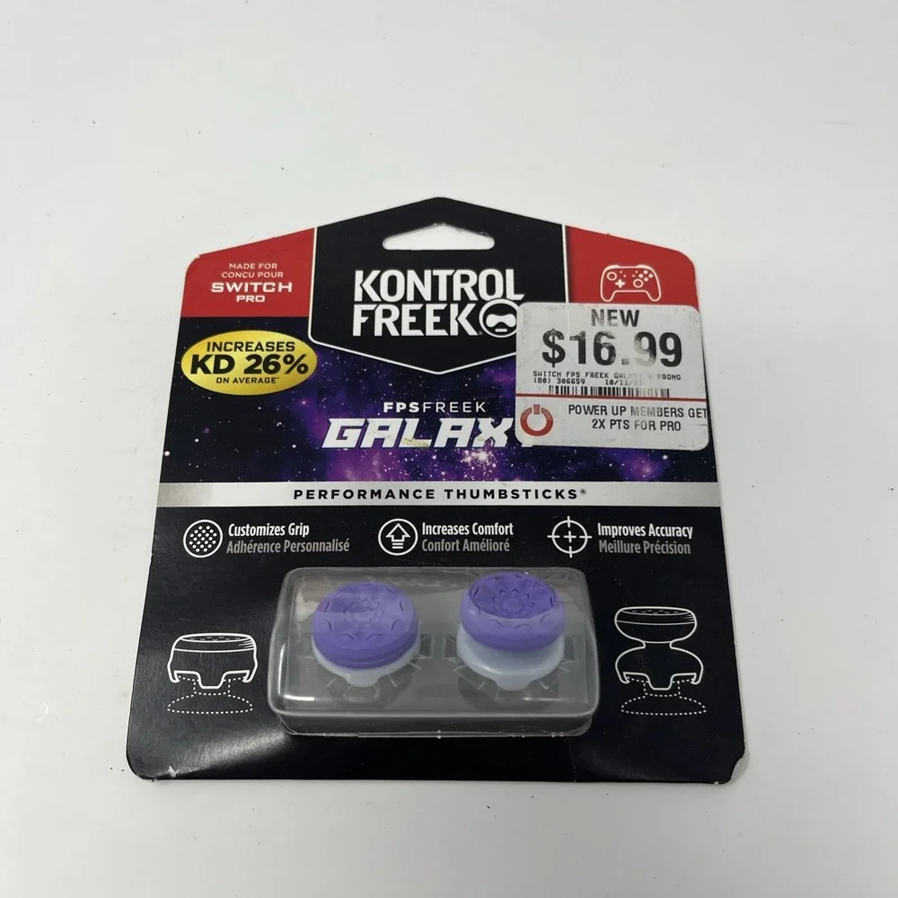 Kontrol Freek FPS Freek Galaxy Performance Thumbsticks for Switch Pro Purple New